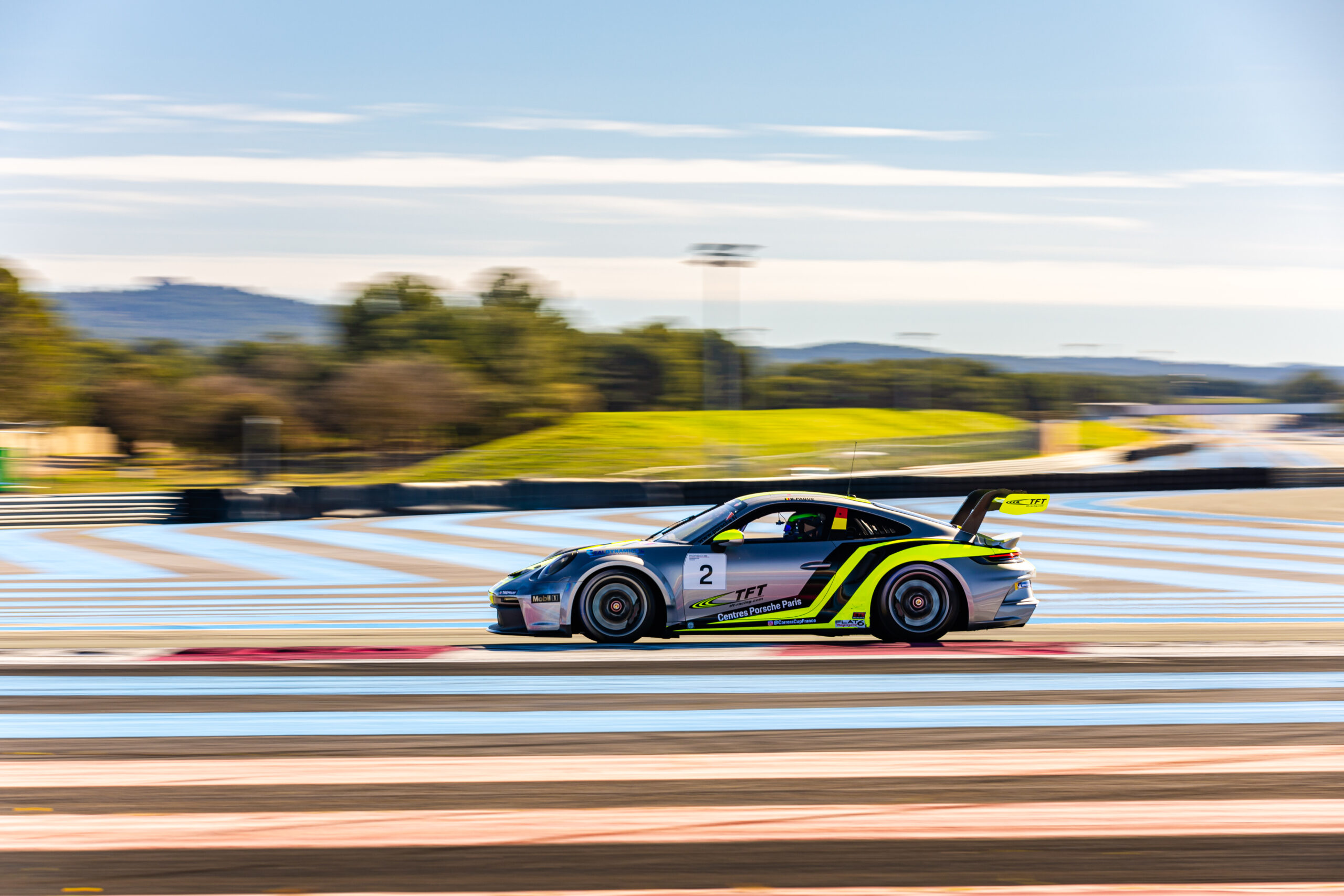 Benjamin Paque le plus vite des tests de la Porsche Carrera Cup France