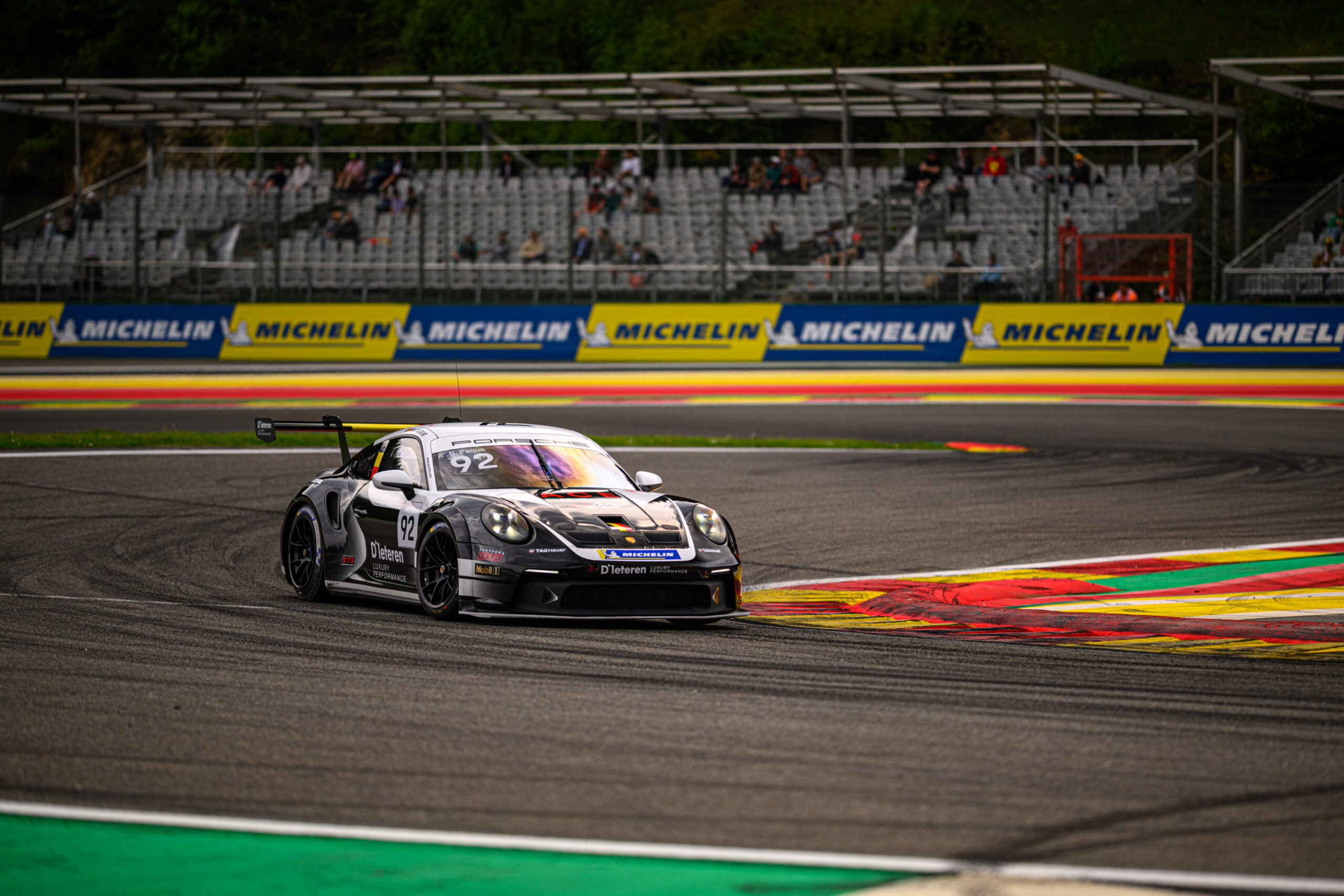 Porsche Carrera Cup Benelux – Benjamin Paque s’impose dans la course 1 mais abandonne dans la course 2 à Spa